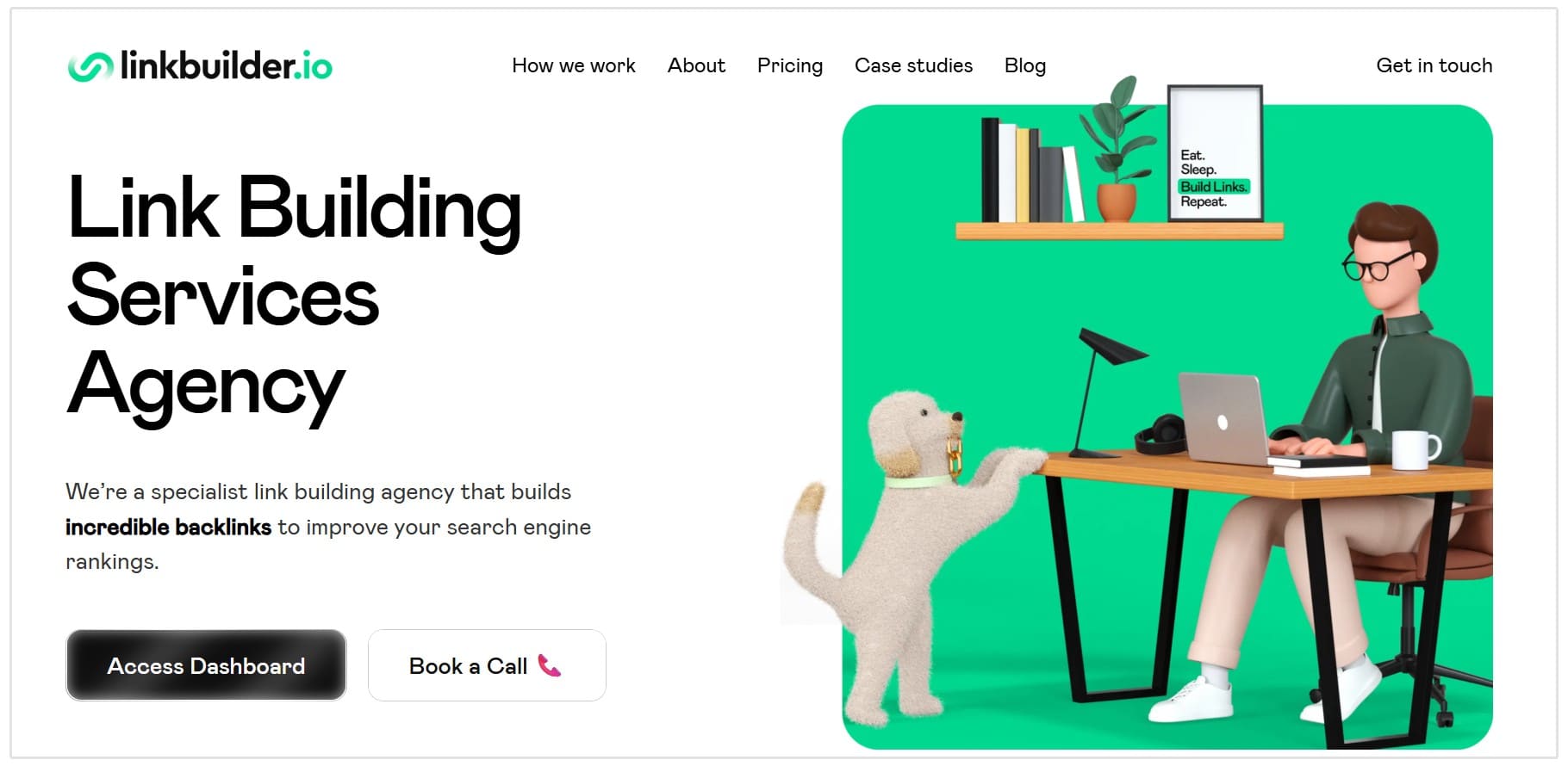 página principal de LinkBuilder